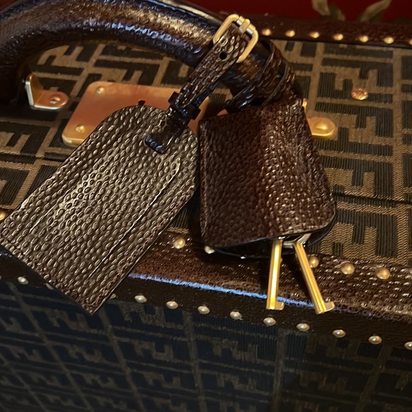 Fendi unisex FF Zucca monogram logo luggage trunk briefcase bag !collectable! - Picture 9 of 17